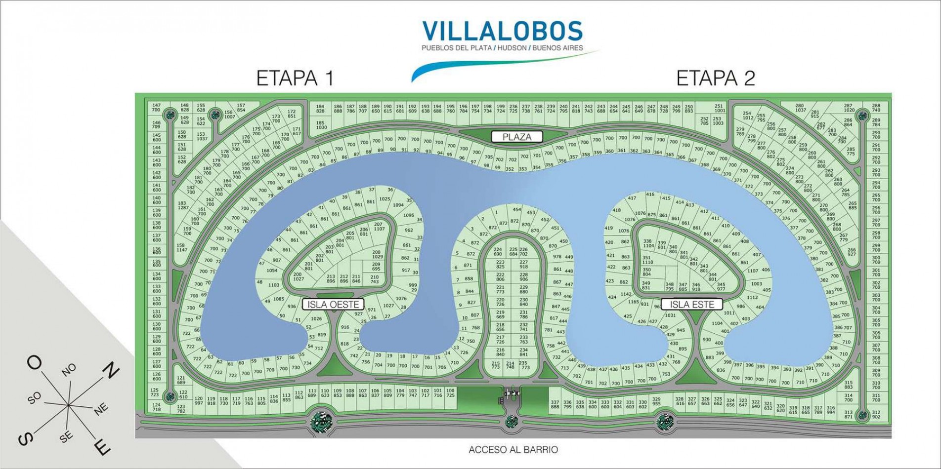 ¡OPORTUNIDAD! Lotes en venta en Barrio Villalobos - A laguna - Internos